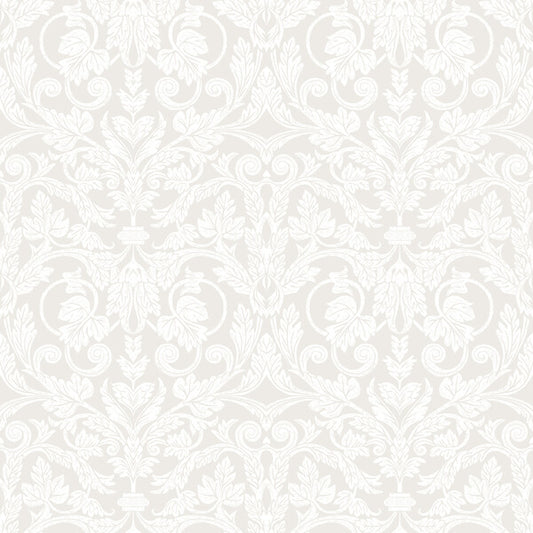 Rosali Cream Scroll Damask Wallpaper