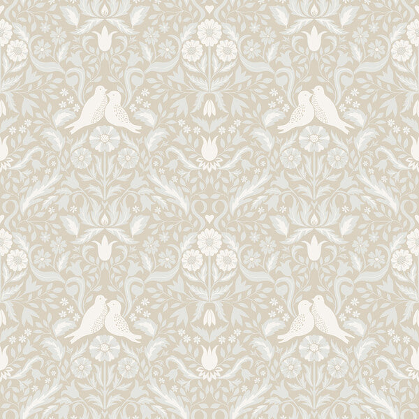 Niki Beige Country Kitsch Wallpaper