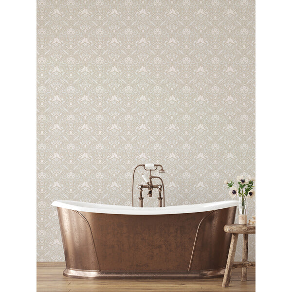Niki Beige Country Kitsch Wallpaper
