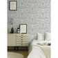 Ostanskar Light Grey Retro Floral Wallpaper