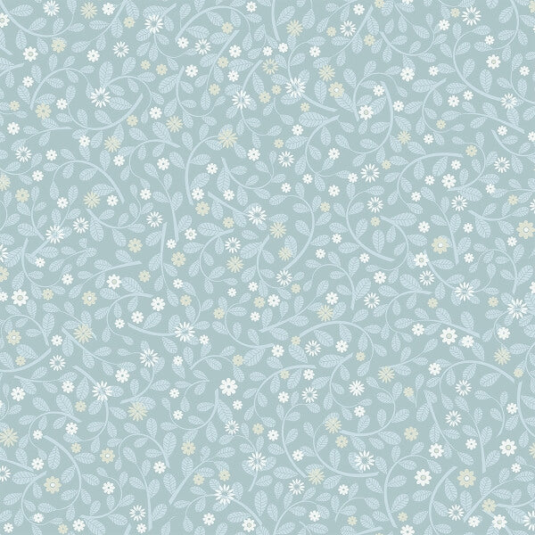 Hummelvik Blue Daisy Trail Wallpaper