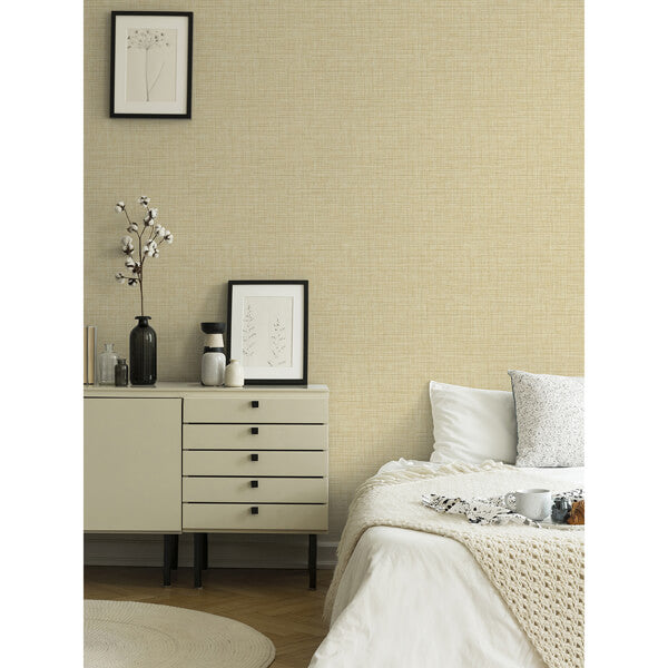 Tuckernuck Gold Linen Wallpaper