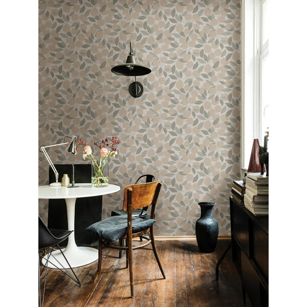 Lemona Grey Fruit Tree Wallpaper