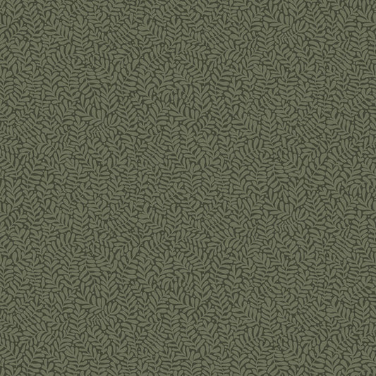 Anna Dark Green Fern Trail Wallpaper