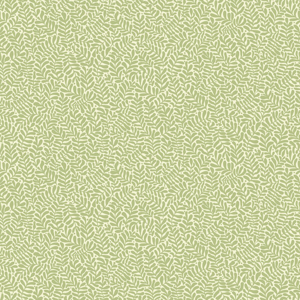 Anna Light Green Fern Trail Wallpaper
