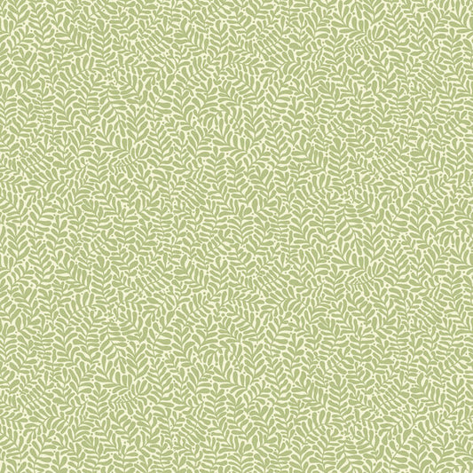 Anna Light Green Fern Trail Wallpaper