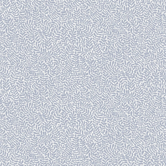 Anna Light Blue Fern Trail Wallpaper