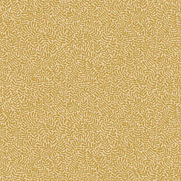Anna Mustard Fern Trail Wallpaper