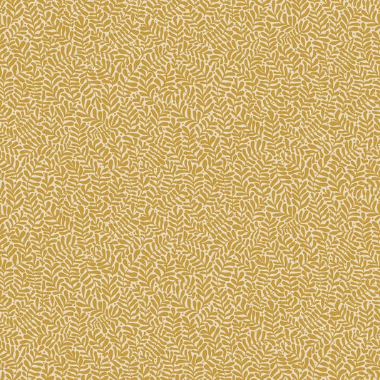 Anna Mustard Fern Trail Wallpaper