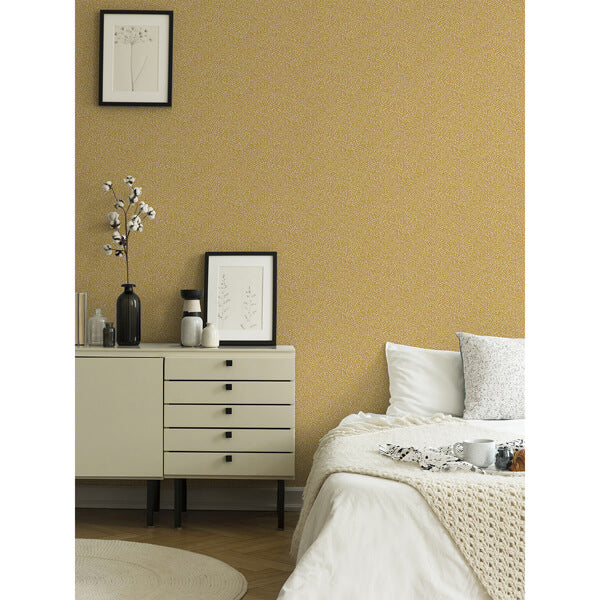 Anna Mustard Fern Trail Wallpaper