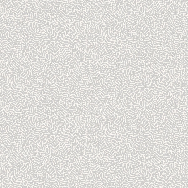Anna Light Grey Fern Trail Wallpaper
