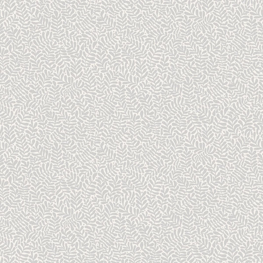 Anna Light Grey Fern Trail Wallpaper