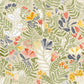 Brittsommar Beige Green Woodland Floral Wallpaper