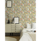 Brittsommar Beige Green Woodland Floral Wallpaper