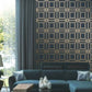 Golden Maze on Azure Wallpaper