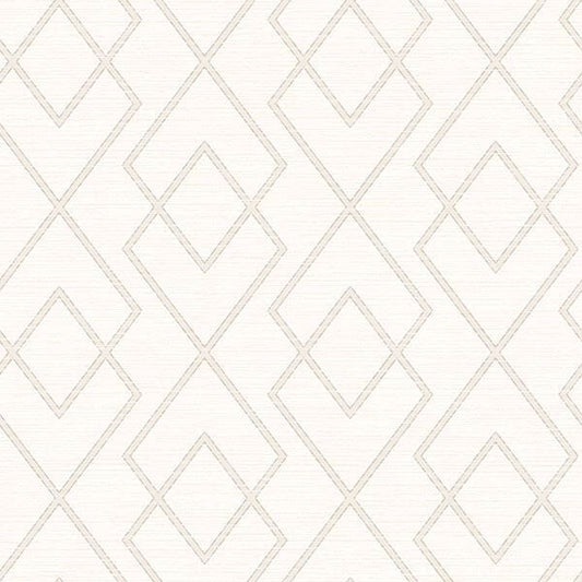 Blaze White Trellis Wallpaper