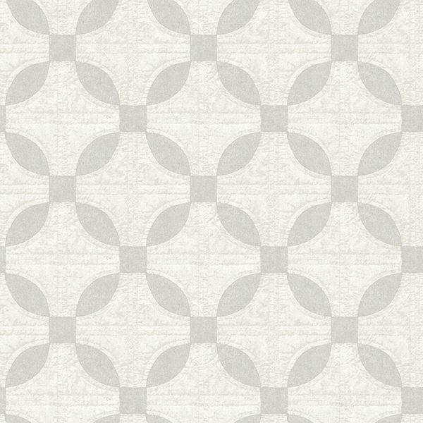 Justice Light Grey Quilt Wallpaper