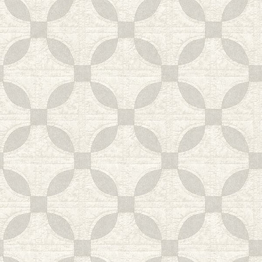 Justice Light Grey Quilt Wallpaper
