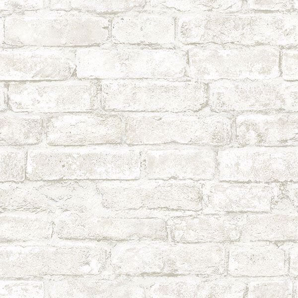Arlington Off White Brick Wallpaper