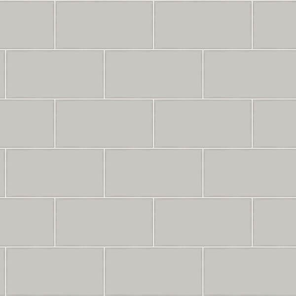 Freedom Grey Subway Tile Wallpaper