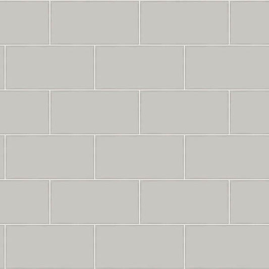 Freedom Grey Subway Tile Wallpaper