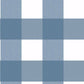 Amos Blue Gingham Wallpaper