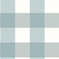 Amos Teal Gingham Wallpaper