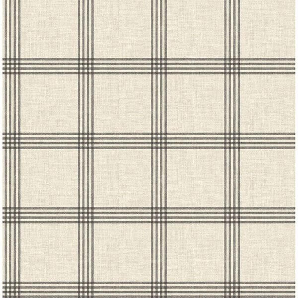 Twain Black Plaid Wallpaper