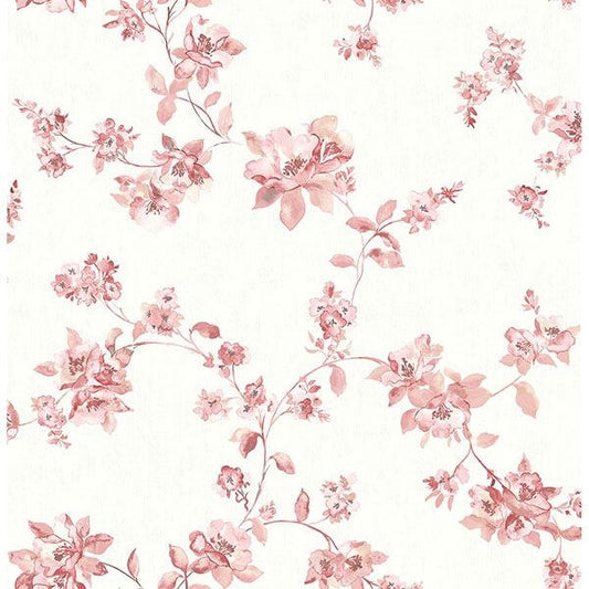 Cyrus Rose Festive Floral Wallpaper