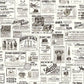 Adamstown Black Newspaper Wallpaper