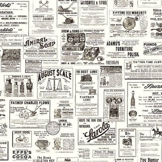 Adamstown Black Newspaper Wallpaper