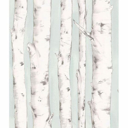 Pioneer Light Blue Birch Tree Wallpaper