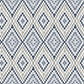 Ganado Navy Geometric Ikat Wallpaper