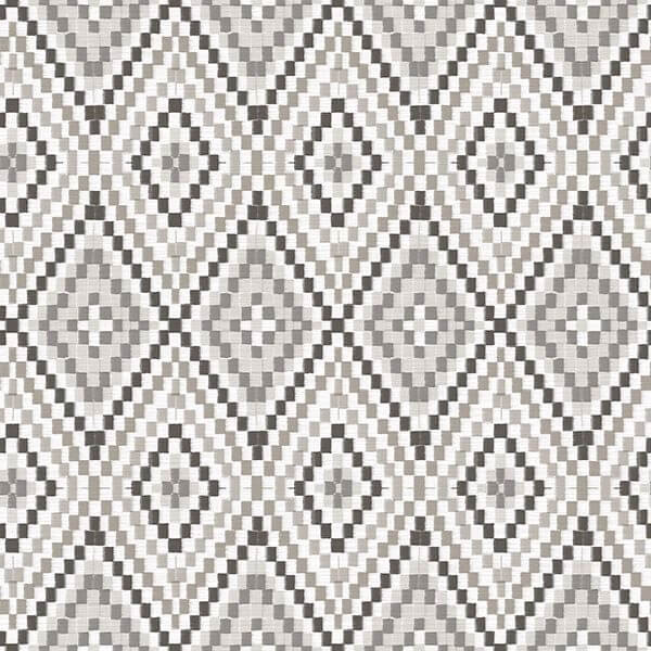 Ganado Dark Brown Geometric Ikat Wallpaper