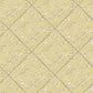 Brandi Yellow Metallic Faux Tile Wallpaper