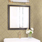 Brandi Yellow Metallic Faux Tile Wallpaper
