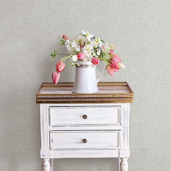 Waylon Light Blue Faux Fabric Wallpaper