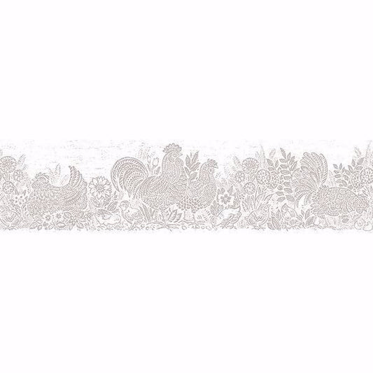 Parton Light Grey Chicken Wallpaper