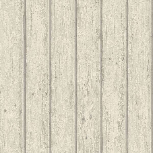 Jack Beige Weathered Clapboards Wallpaper
