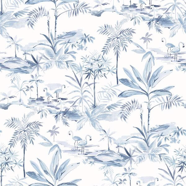 Lagoon Blue Scenic Island Wallpaper