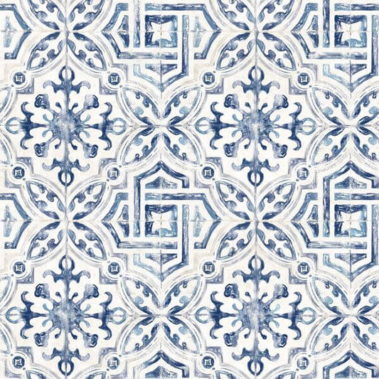 Sonoma Blue Beach Tile Wallpaper