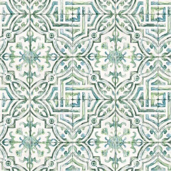 Sonoma Green Beach Tile Wallpaper