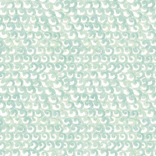 Saltwater Teal Wave Wallpaper