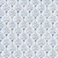 Santiago Blue Scalloped Wallpaper