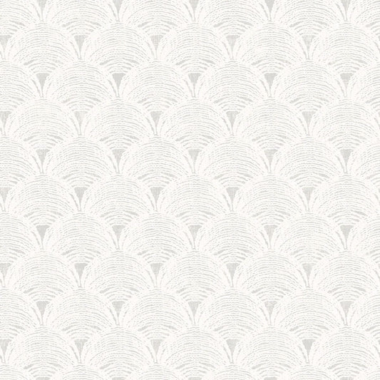 Santiago Grey Scalloped Wallpaper