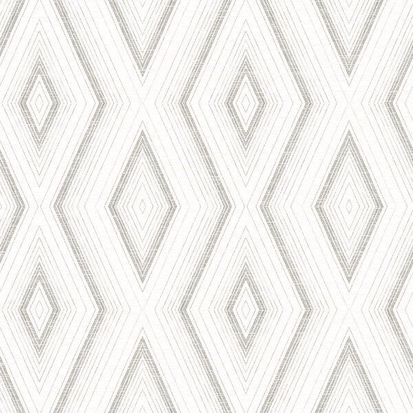 Santa Grey Grey Geometric Wallpaper
