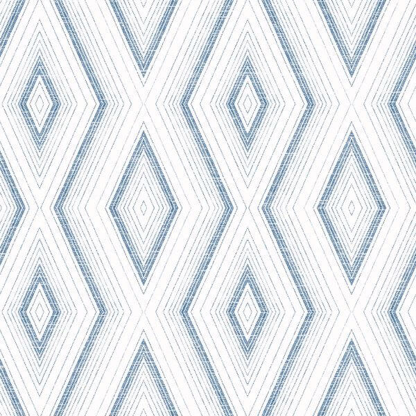 Santa Cruz Blue Geometric Wallpaper