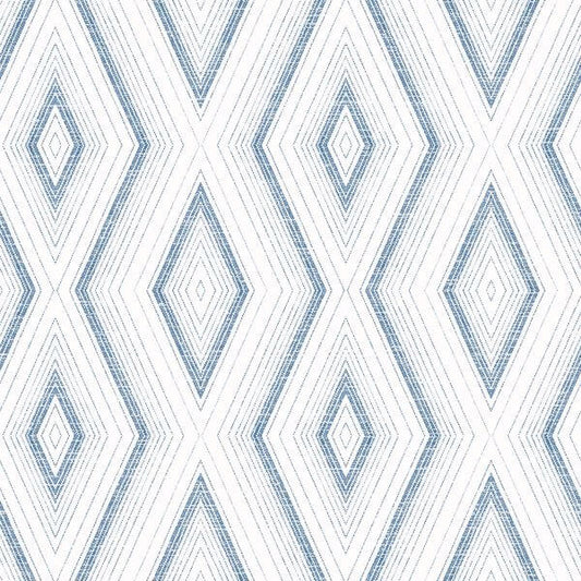 Santa Cruz Blue Geometric Wallpaper