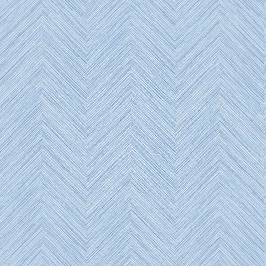 Caladesi Light Blue Faux Linen Wallpaper