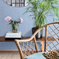 Caladesi Light Blue Faux Linen Wallpaper
